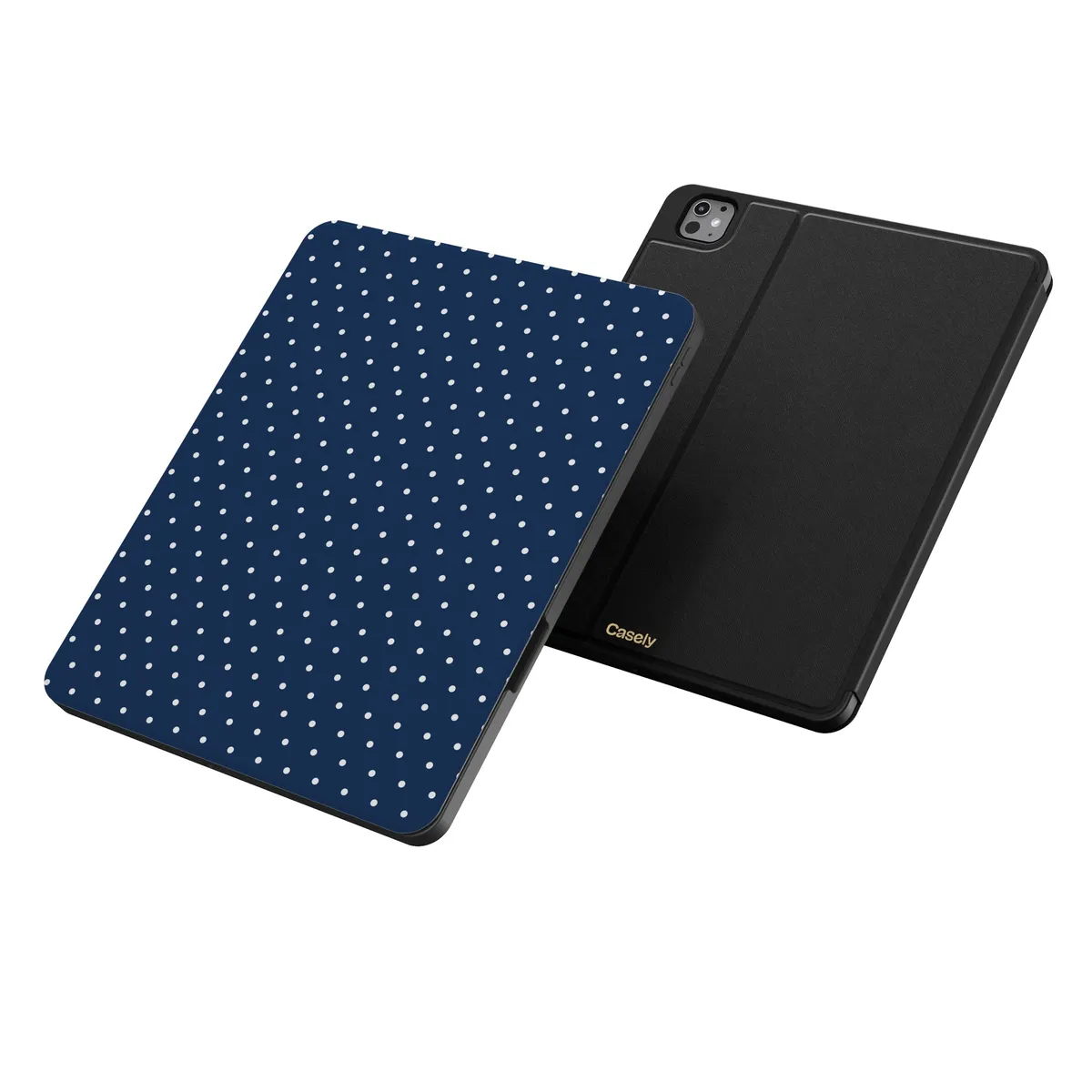 On the Dot | Navy Polka Dot iPad Case - Image 34