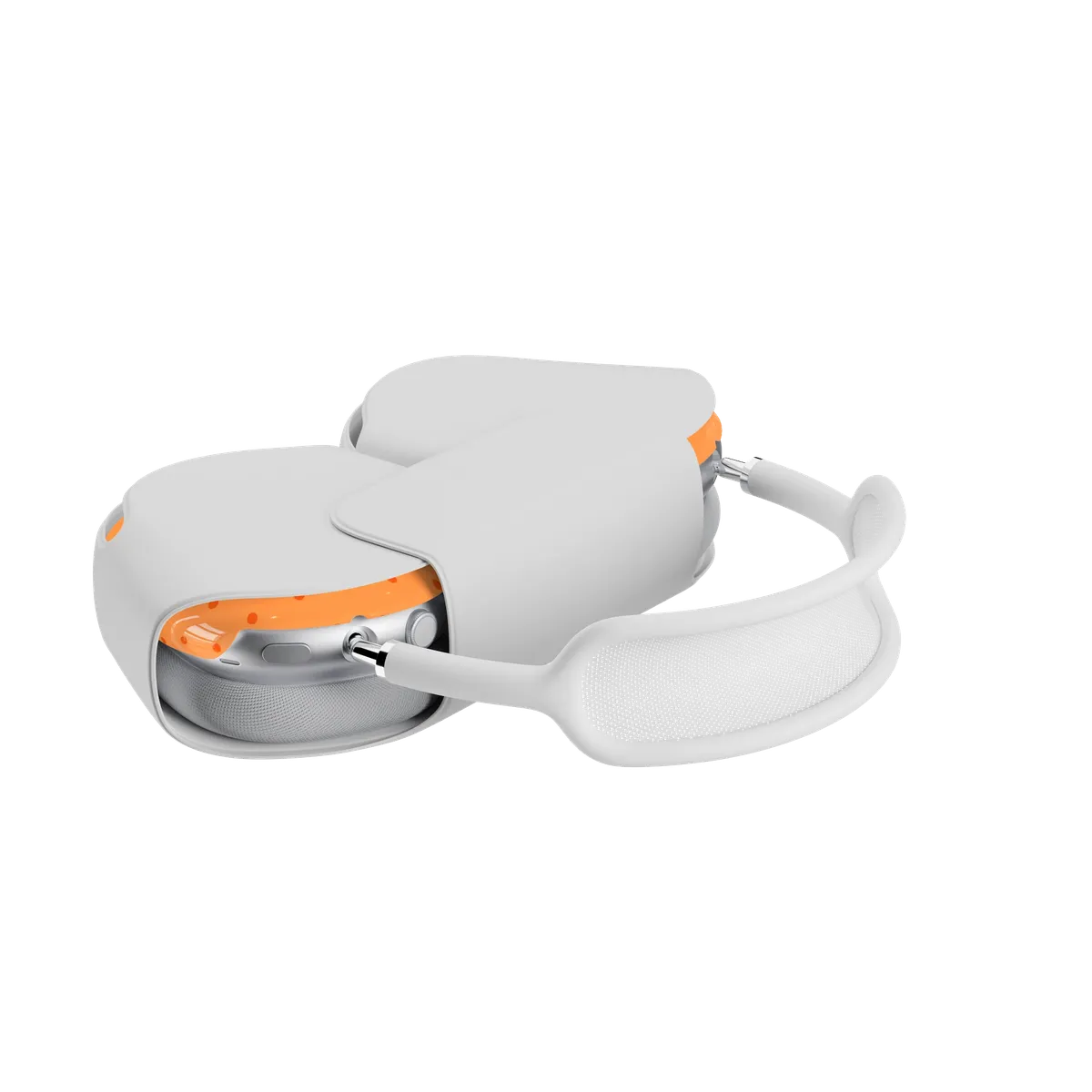 On the Dot | Orange Polka Dot AirPods Max Case - Image 8