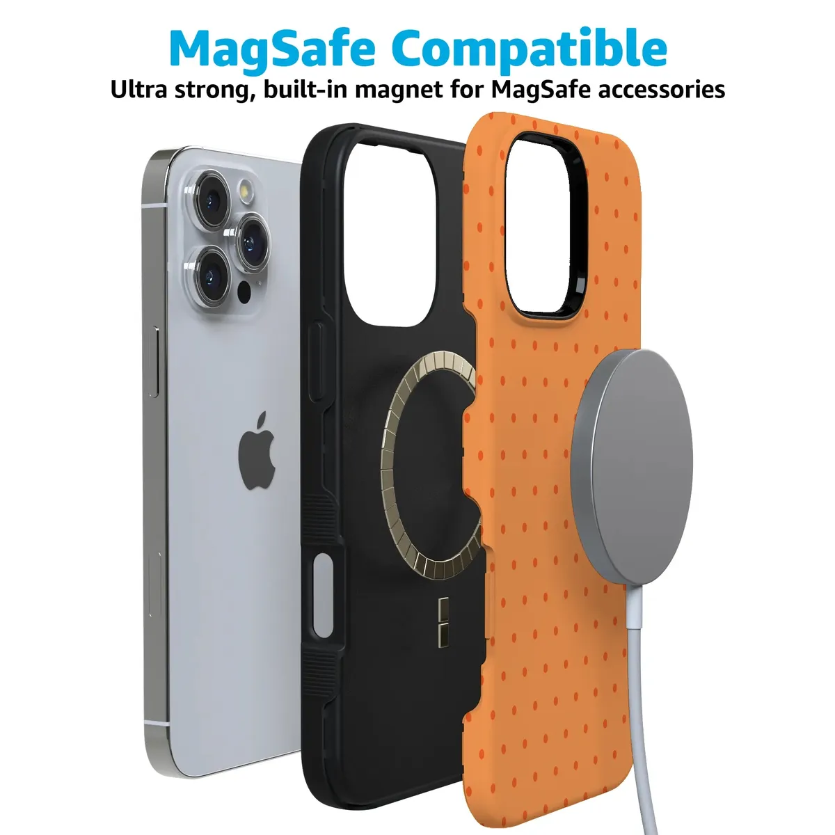 On the Dot | Orange Polka Dot Case - Image 172