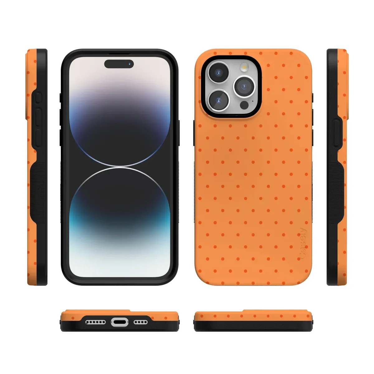 On the Dot | Orange Polka Dot Case - Image 184