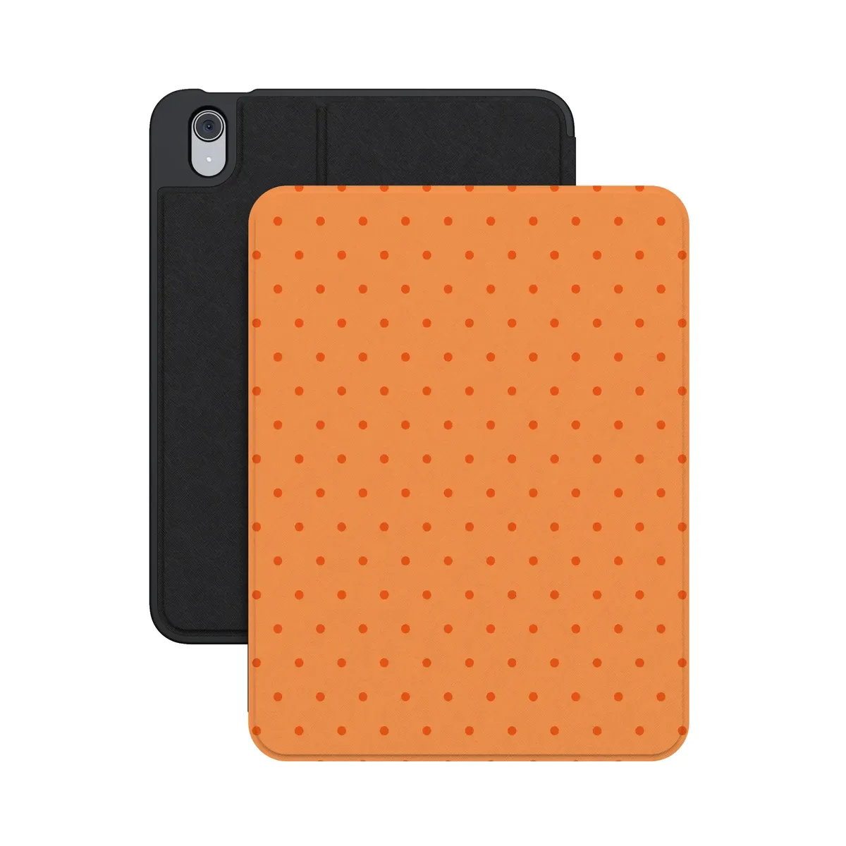 On the Dot | Orange Polka Dot iPad Case - Image 9