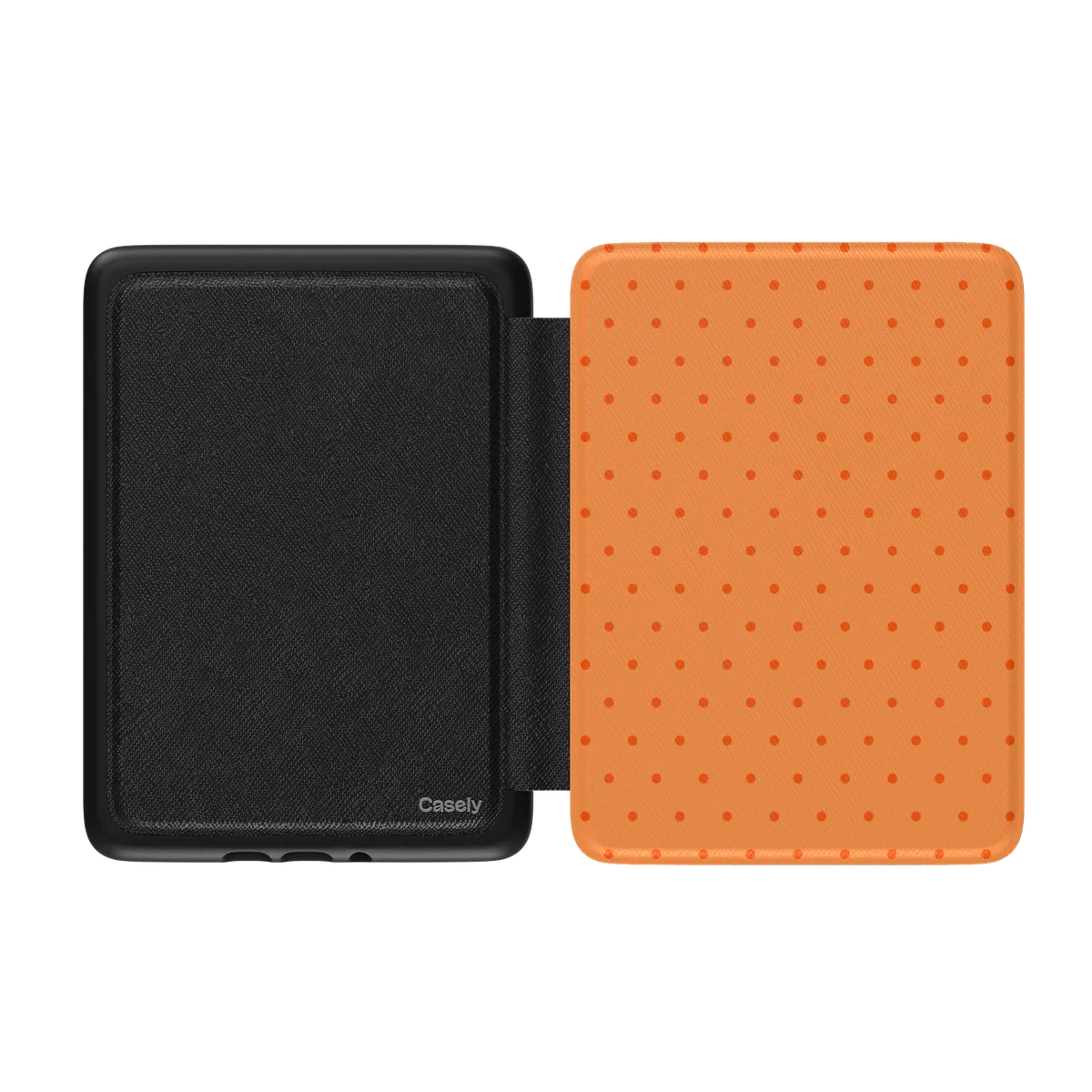 On the Dot | Orange Polka Dot Kindle Case - Image 2