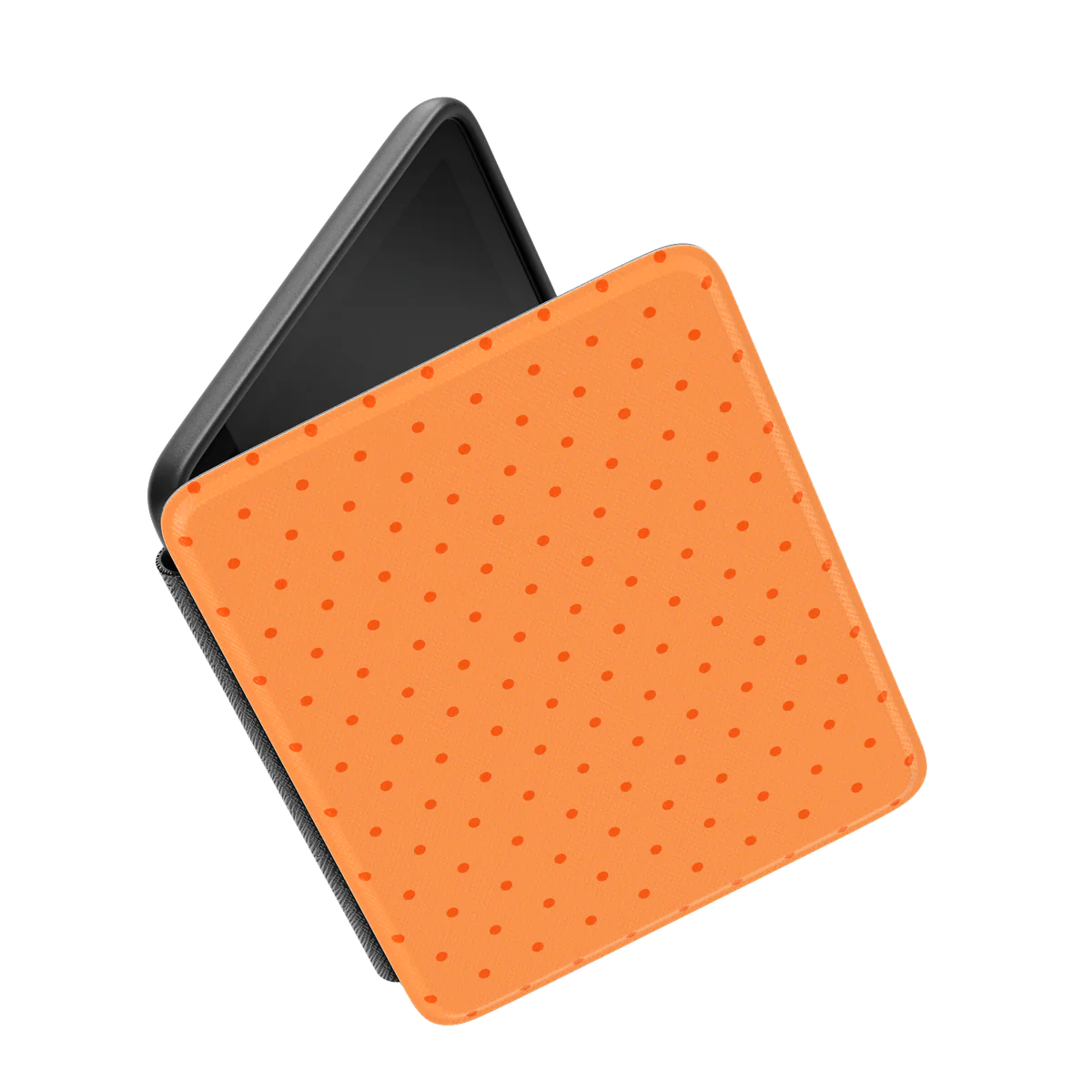 On the Dot | Orange Polka Dot Kindle Case - Image 3