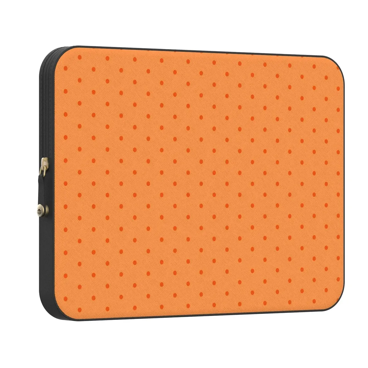 On the Dot | Orange Polka Dot Laptop Case
