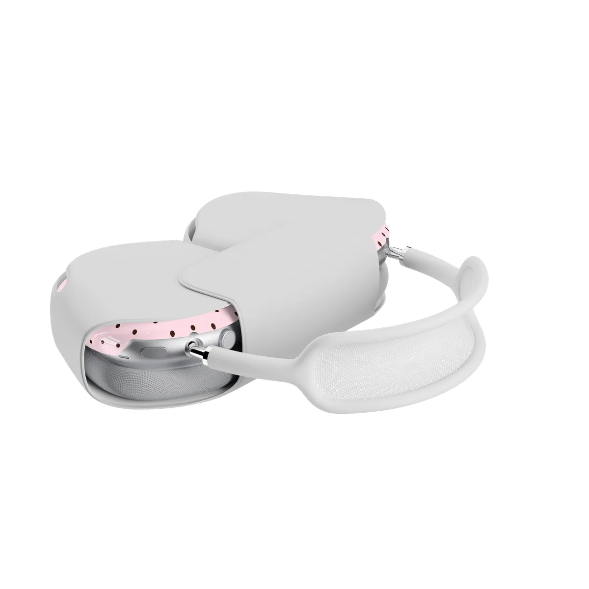 On the Dot | Pink Polka Dot AirPods Max Case - Image 8