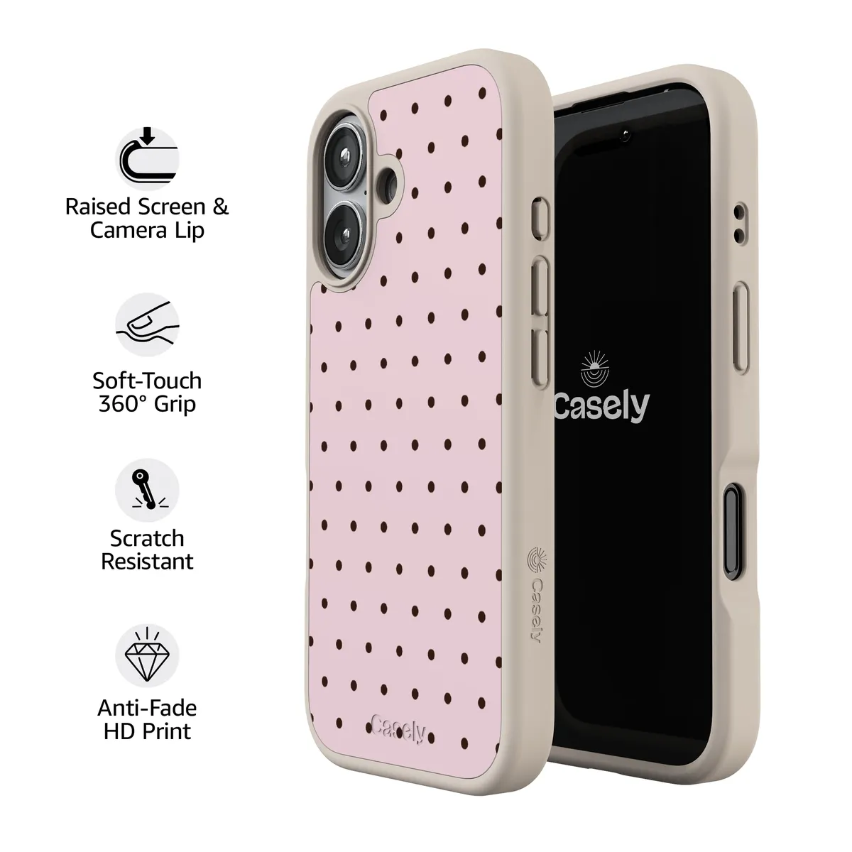 On the Dot | Pink Polka Dot Case - Image 174