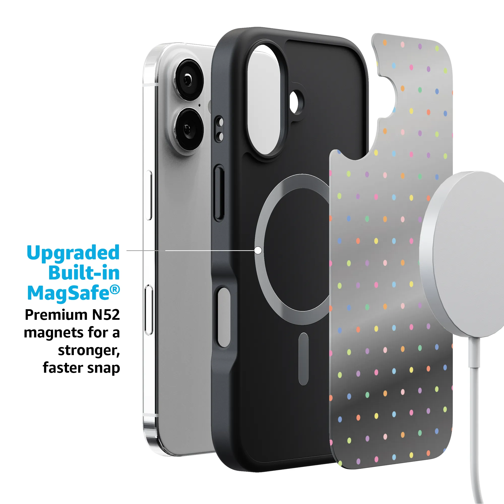 On the Dot | Rainbow Polka Dot Case - Image 214