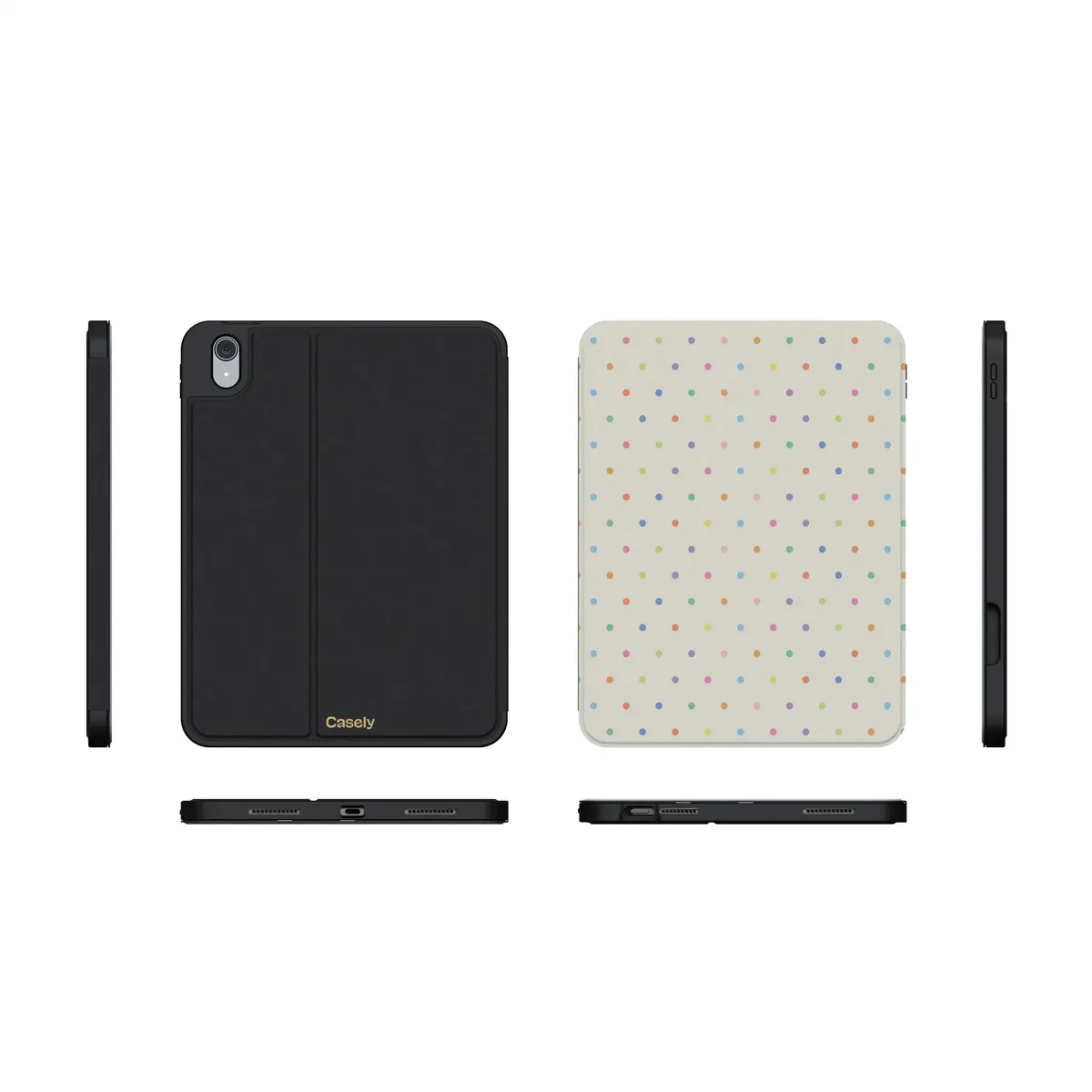 On the Dot | Rainbow Polka Dot iPad Case - Image 13