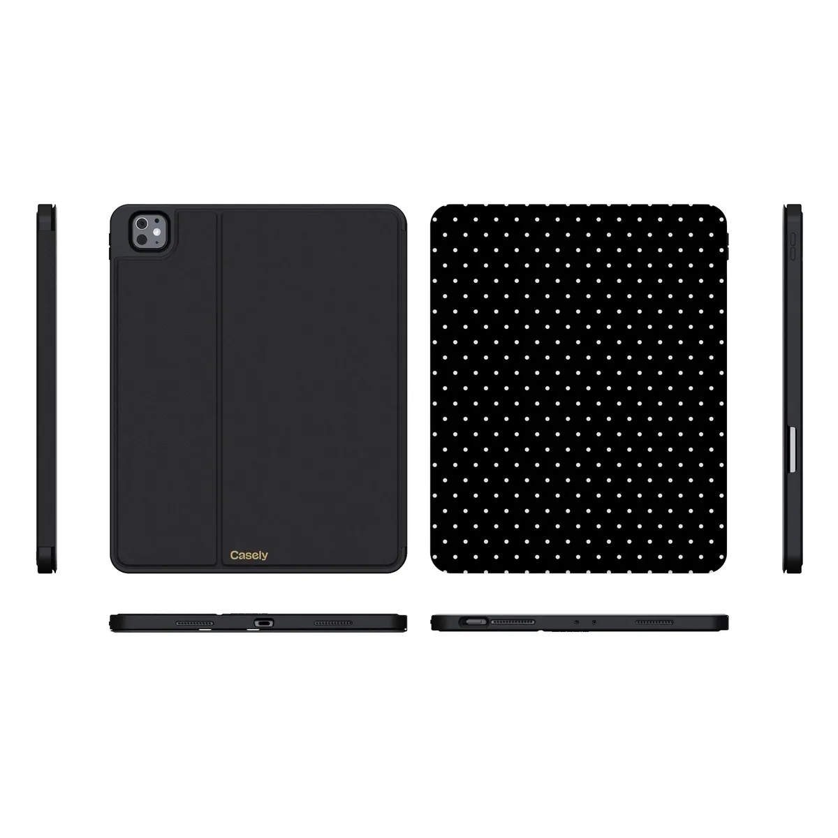On the Dot | White Polka Dot iPad Case - Image 37