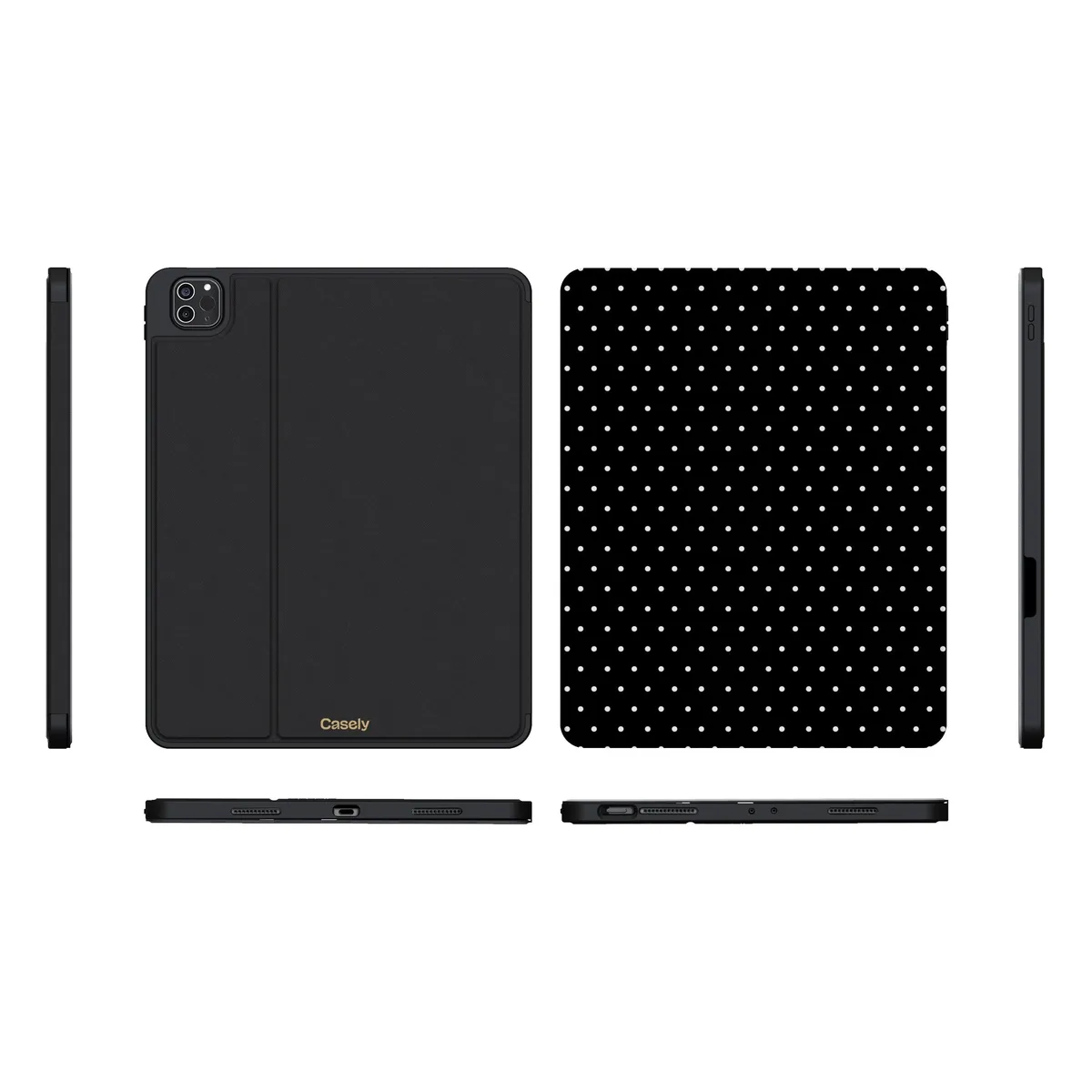 On the Dot | White Polka Dot iPad Case - Image 5