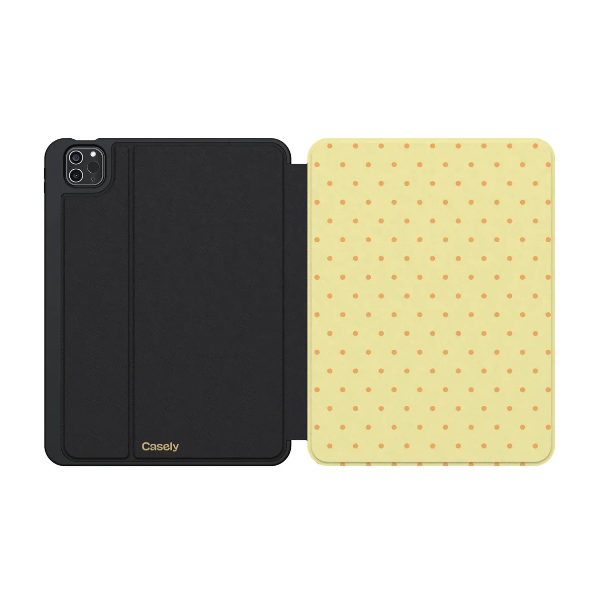On the Dot | Yellow Polka Dot iPad Case - Image 23
