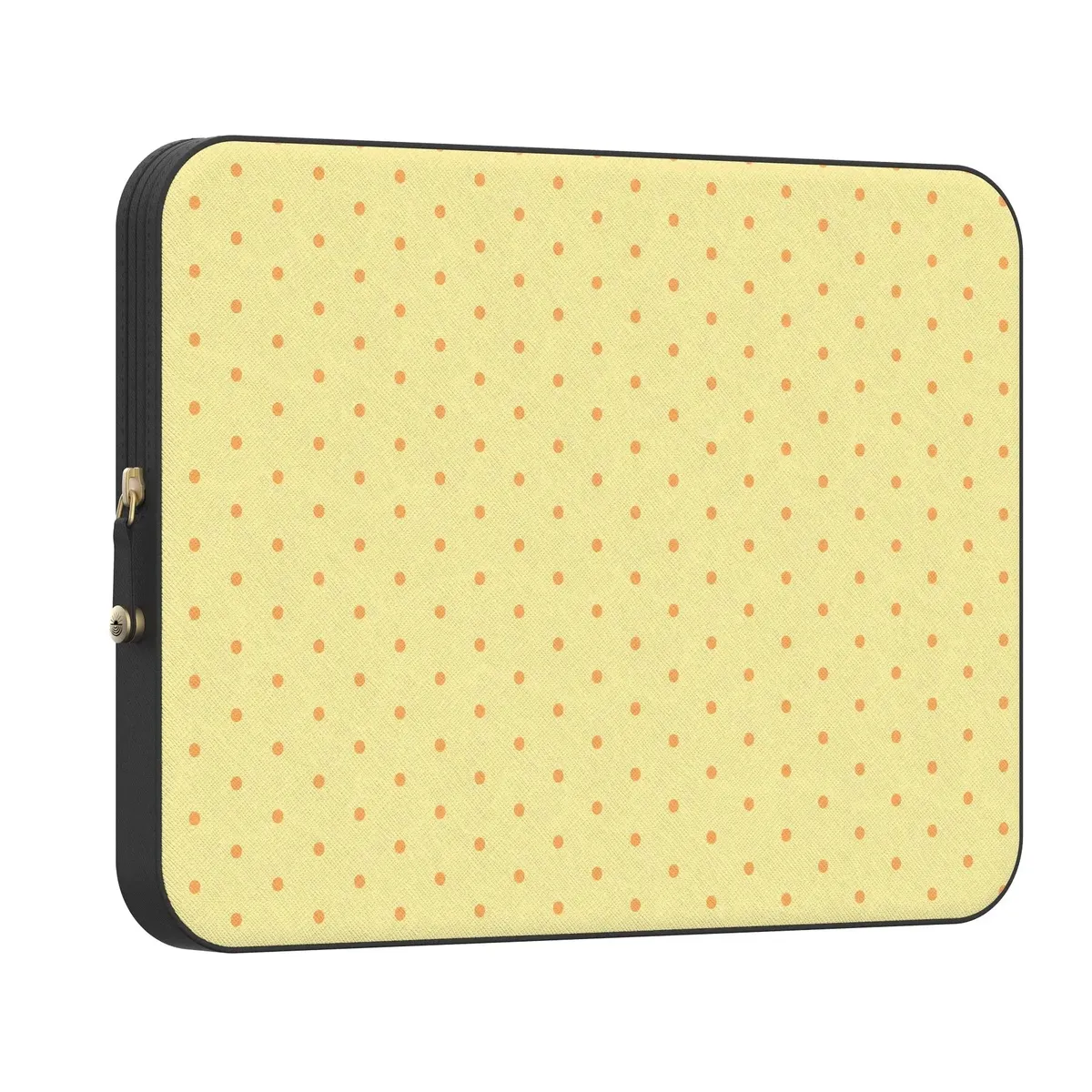 On the Dot | Yellow Polka Dot Laptop Case