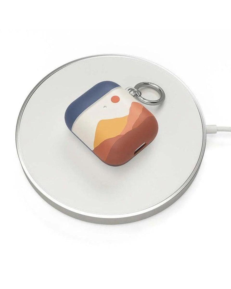 Opposites Attract | Day & Night Colorblock Mountains AirPods Case - Image 3