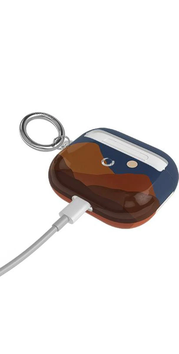 Opposites Attract | Day & Night Colorblock Mountains AirPods Case - Image 5