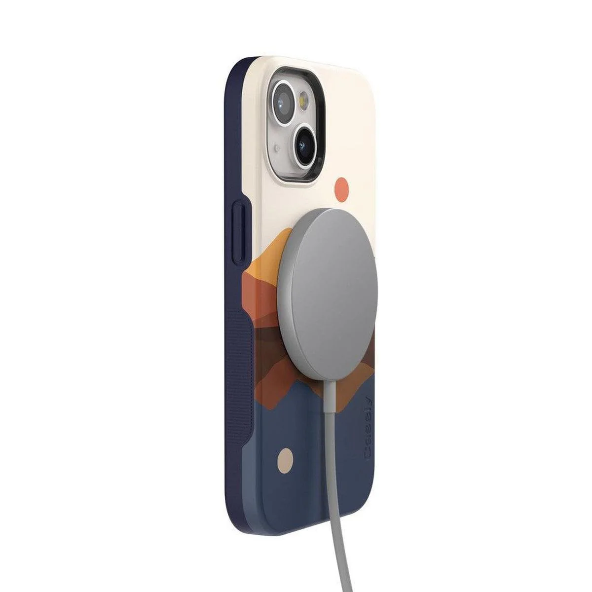 Opposites Attract | Day & Night Colorblock Mountains Case - Image 105