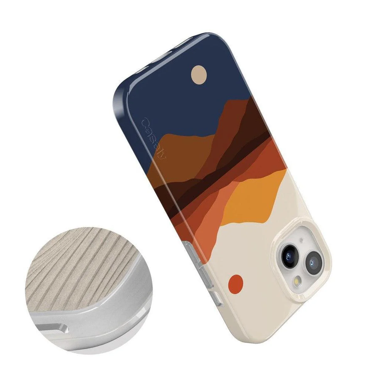 Opposites Attract | Day & Night Colorblock Mountains Case - Image 112