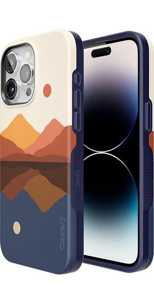 Opposites Attract | Day & Night Colorblock Mountains Case - Image 119