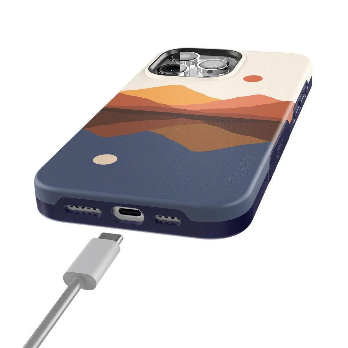 Opposites Attract | Day & Night Colorblock Mountains Case - Image 121