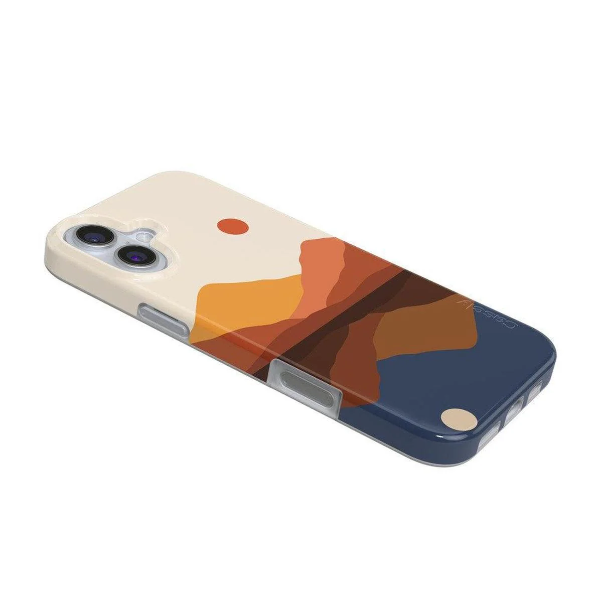 Opposites Attract | Day & Night Colorblock Mountains Case - Image 130