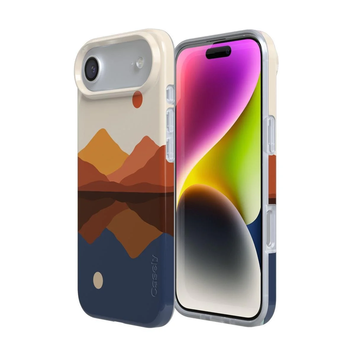 Opposites Attract | Day & Night Colorblock Mountains Case - Image 152
