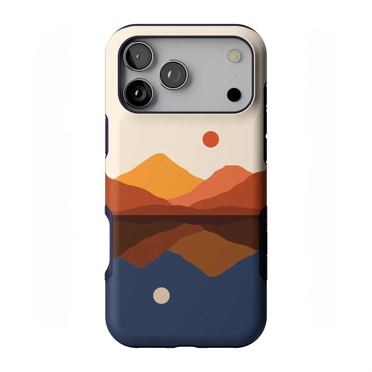 Opposites Attract | Day & Night Colorblock Mountains Case - Image 156