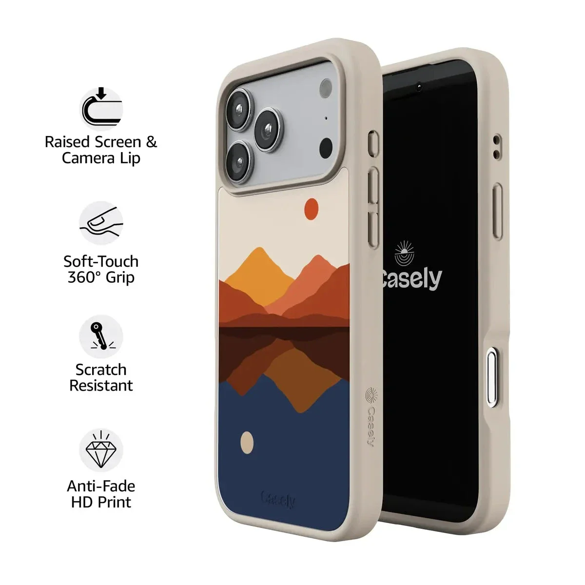Opposites Attract | Day & Night Colorblock Mountains Case - Image 158