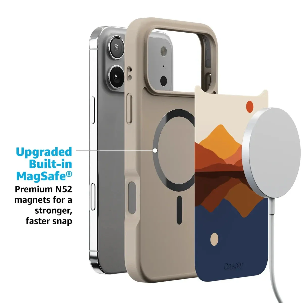 Opposites Attract | Day & Night Colorblock Mountains Case - Image 160