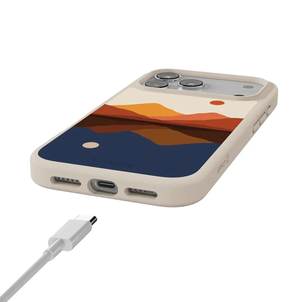 Opposites Attract | Day & Night Colorblock Mountains Case - Image 163