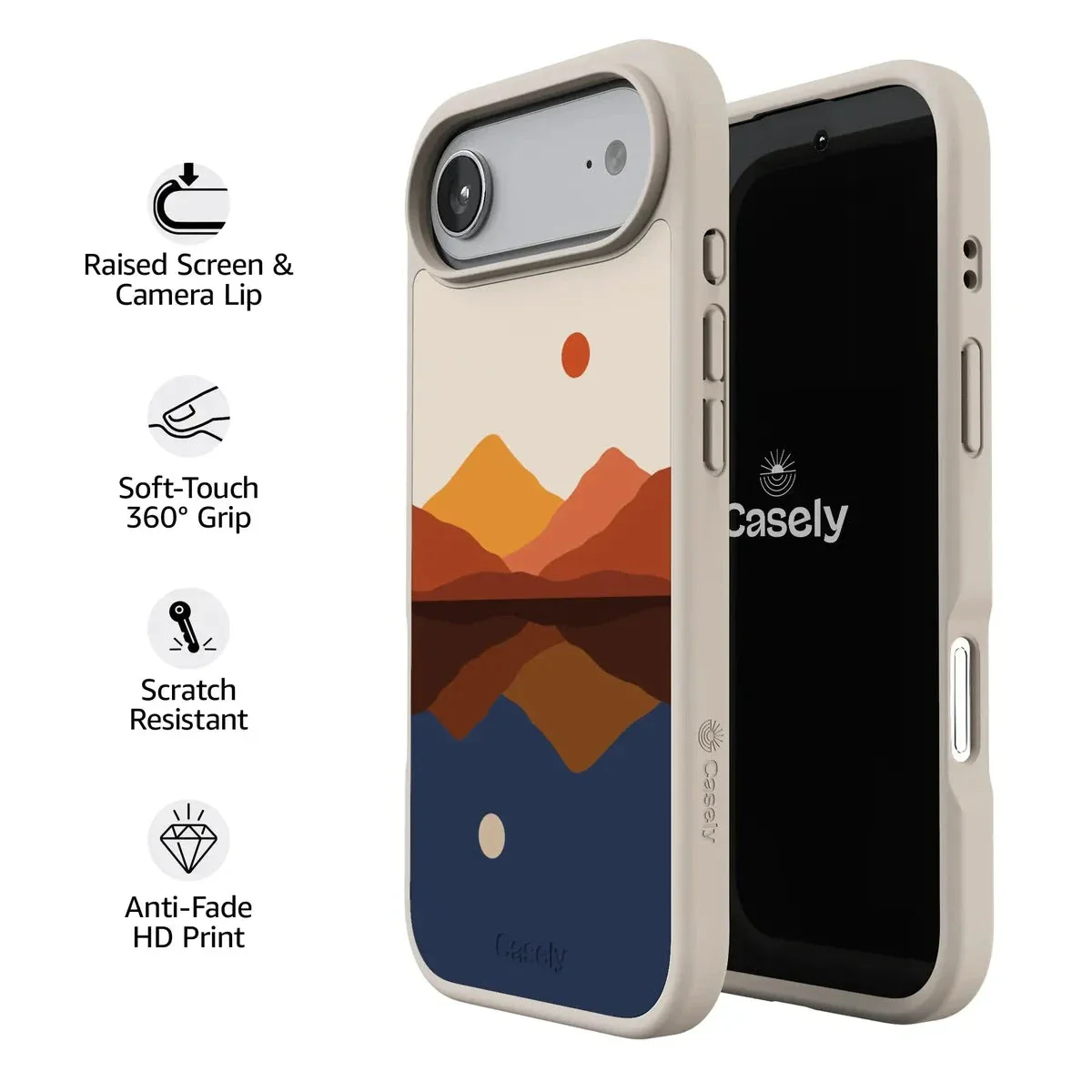 Opposites Attract | Day & Night Colorblock Mountains Case - Image 168