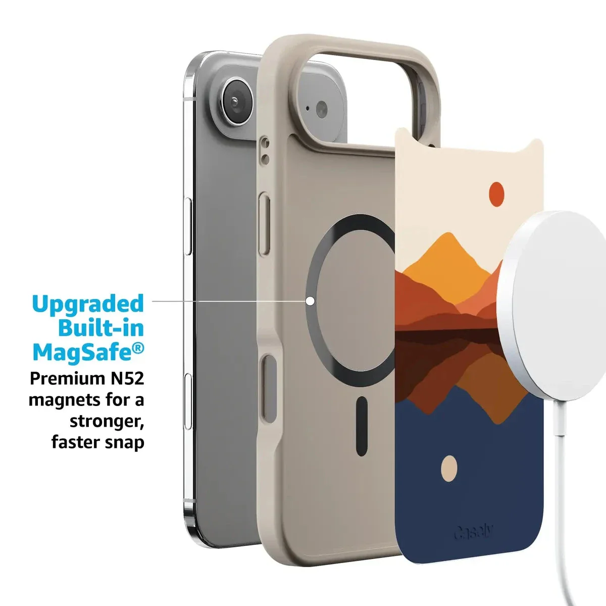 Opposites Attract | Day & Night Colorblock Mountains Case - Image 170