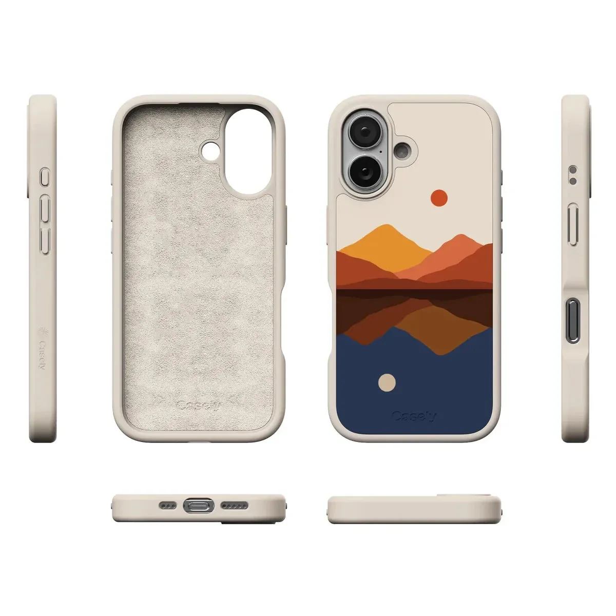 Opposites Attract | Day & Night Colorblock Mountains Case - Image 176