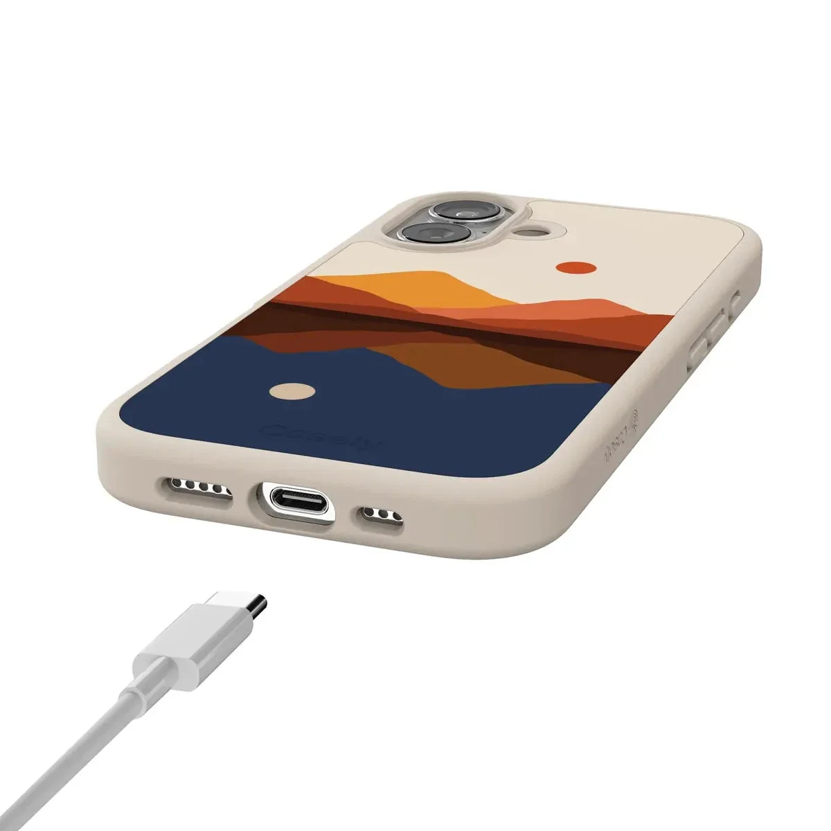 Opposites Attract | Day & Night Colorblock Mountains Case - Image 178