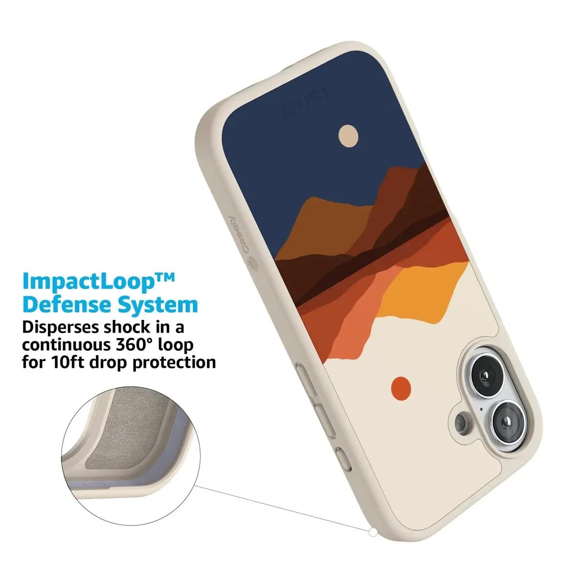 Opposites Attract | Day & Night Colorblock Mountains Case - Image 179