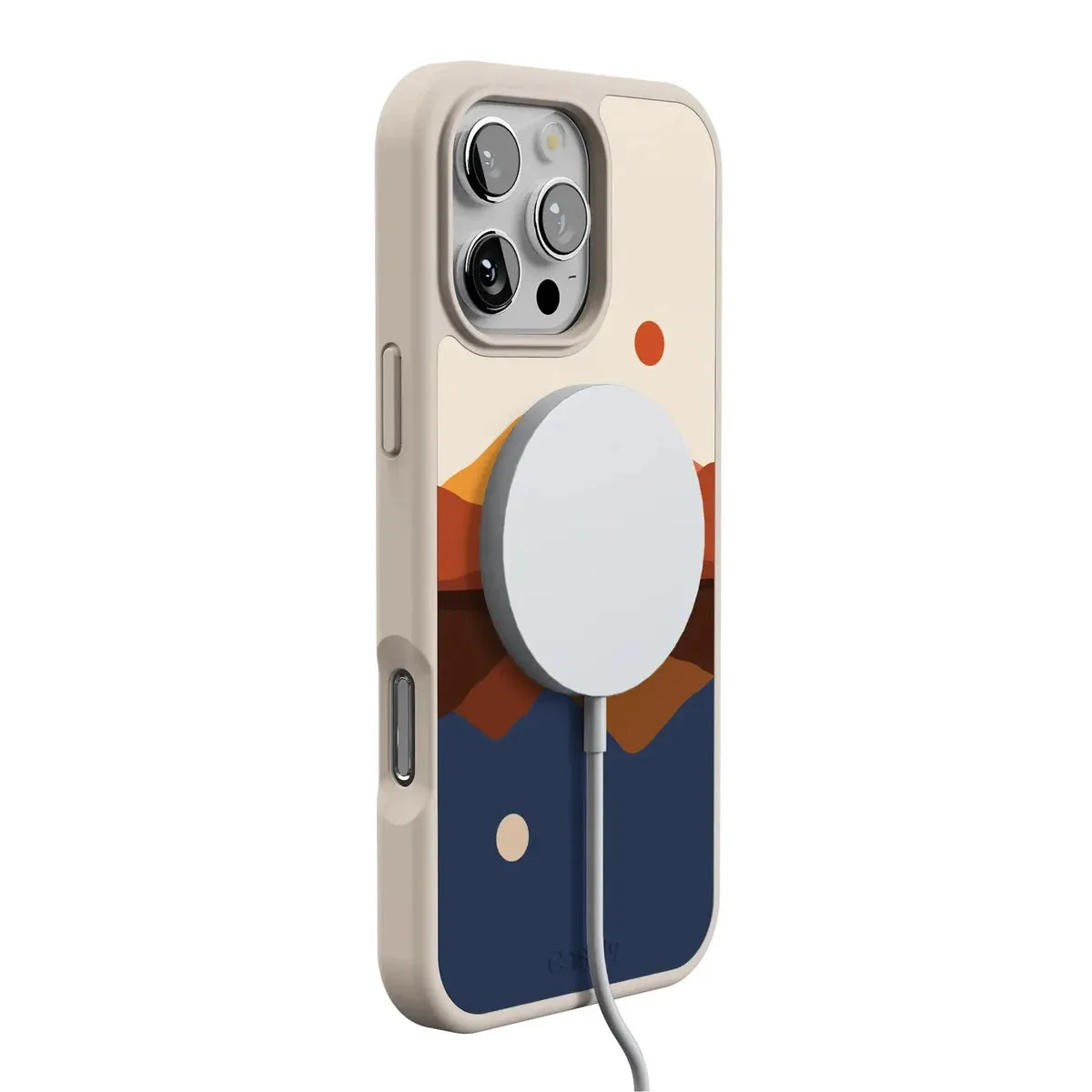Opposites Attract | Day & Night Colorblock Mountains Case - Image 182