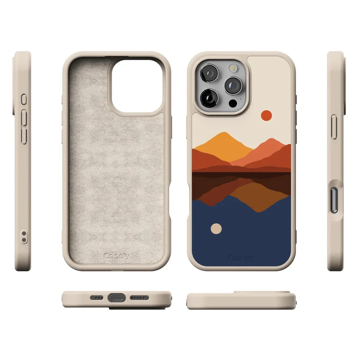Opposites Attract | Day & Night Colorblock Mountains Case - Image 184