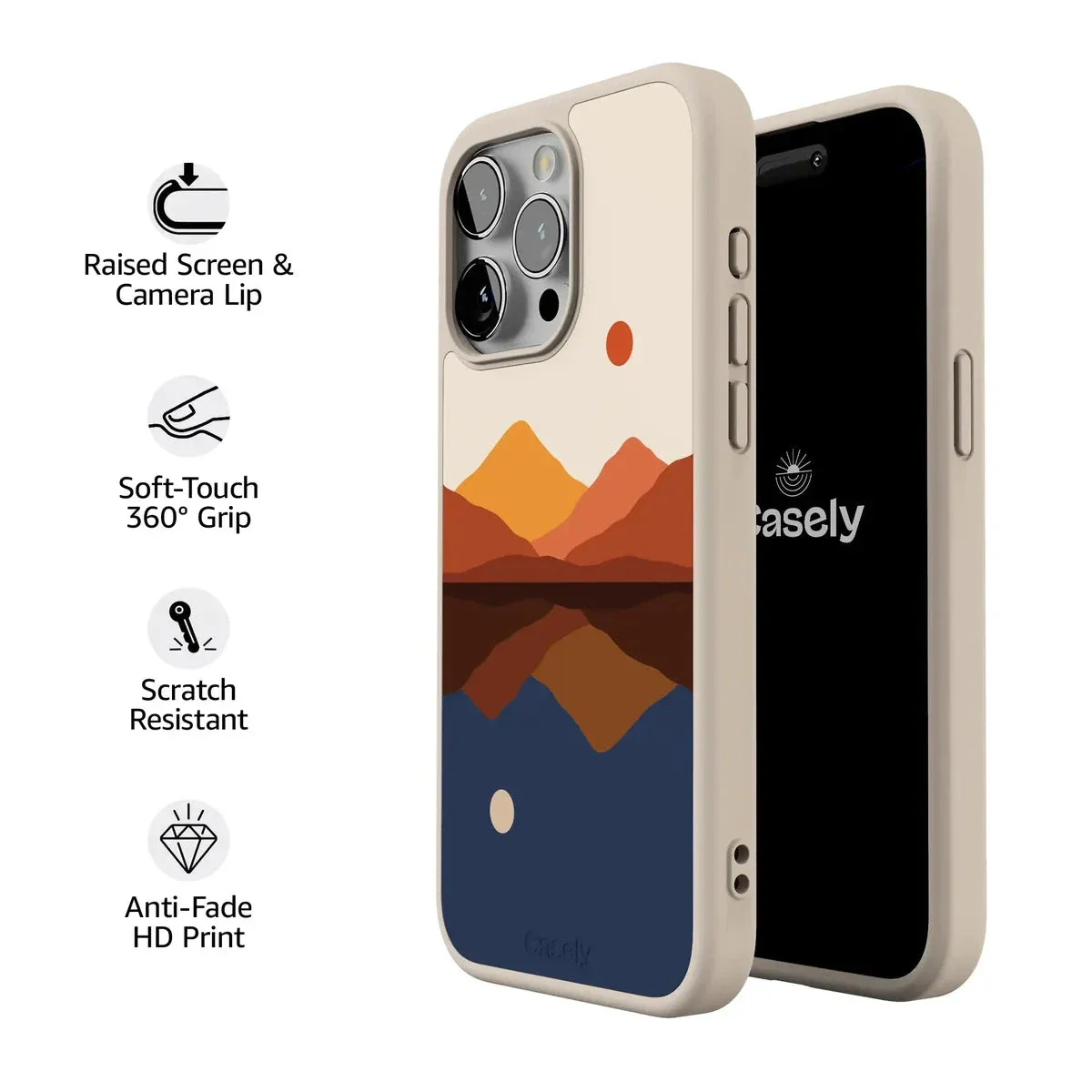 Opposites Attract | Day & Night Colorblock Mountains Case - Image 188