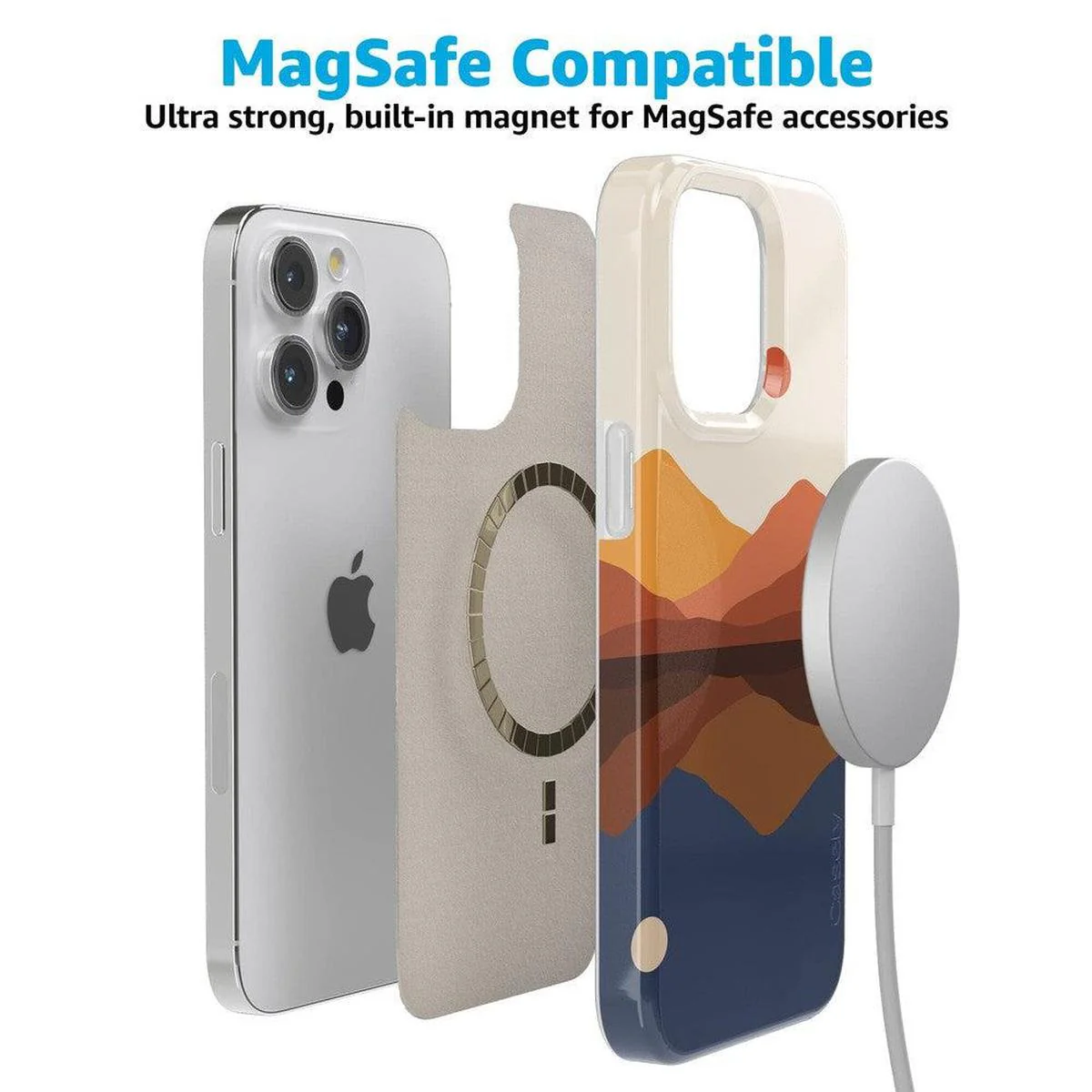 Opposites Attract | Day & Night Colorblock Mountains Case - Image 23