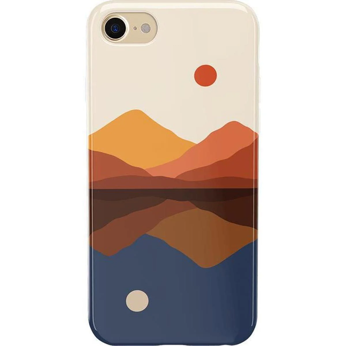 Opposites Attract | Day & Night Colorblock Mountains Case - Image 30