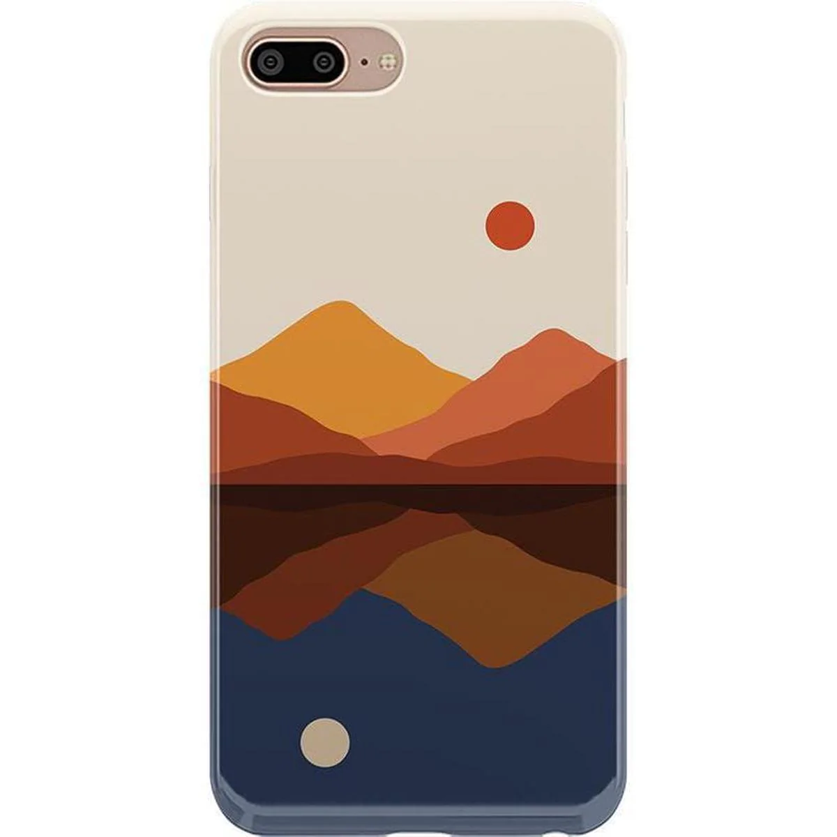 Opposites Attract | Day & Night Colorblock Mountains Case - Image 33