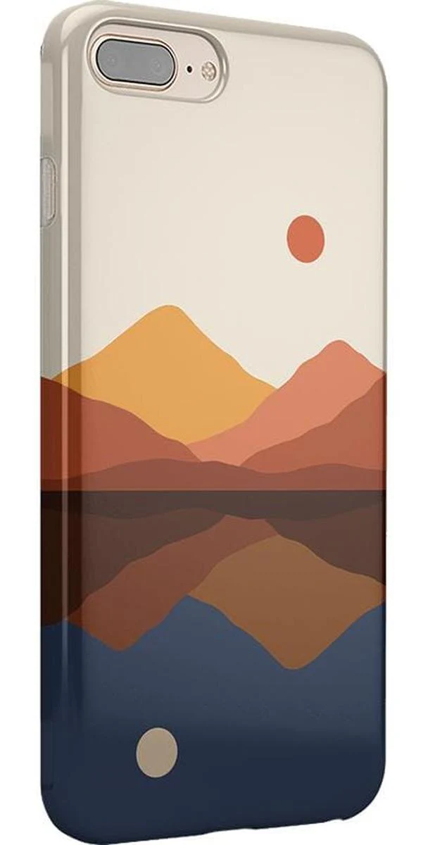 Opposites Attract | Day & Night Colorblock Mountains Case - Image 34