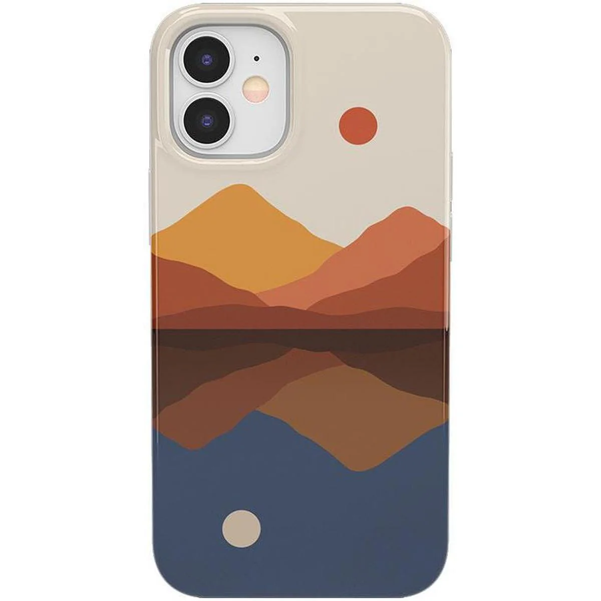 Opposites Attract | Day & Night Colorblock Mountains Case - Image 44