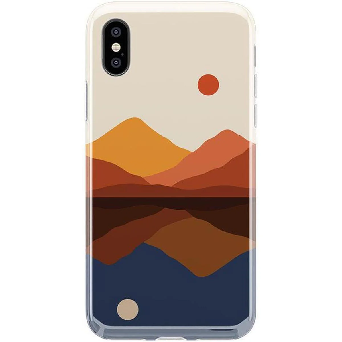 Opposites Attract | Day & Night Colorblock Mountains Case - Image 56