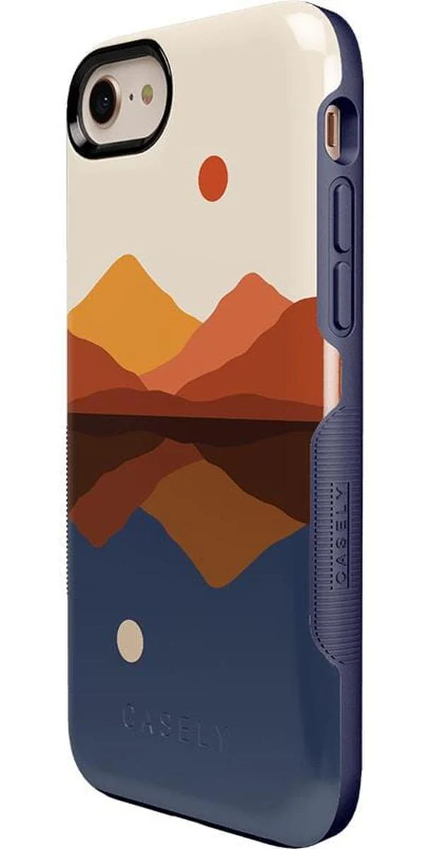 Opposites Attract | Day & Night Colorblock Mountains Case - Image 60