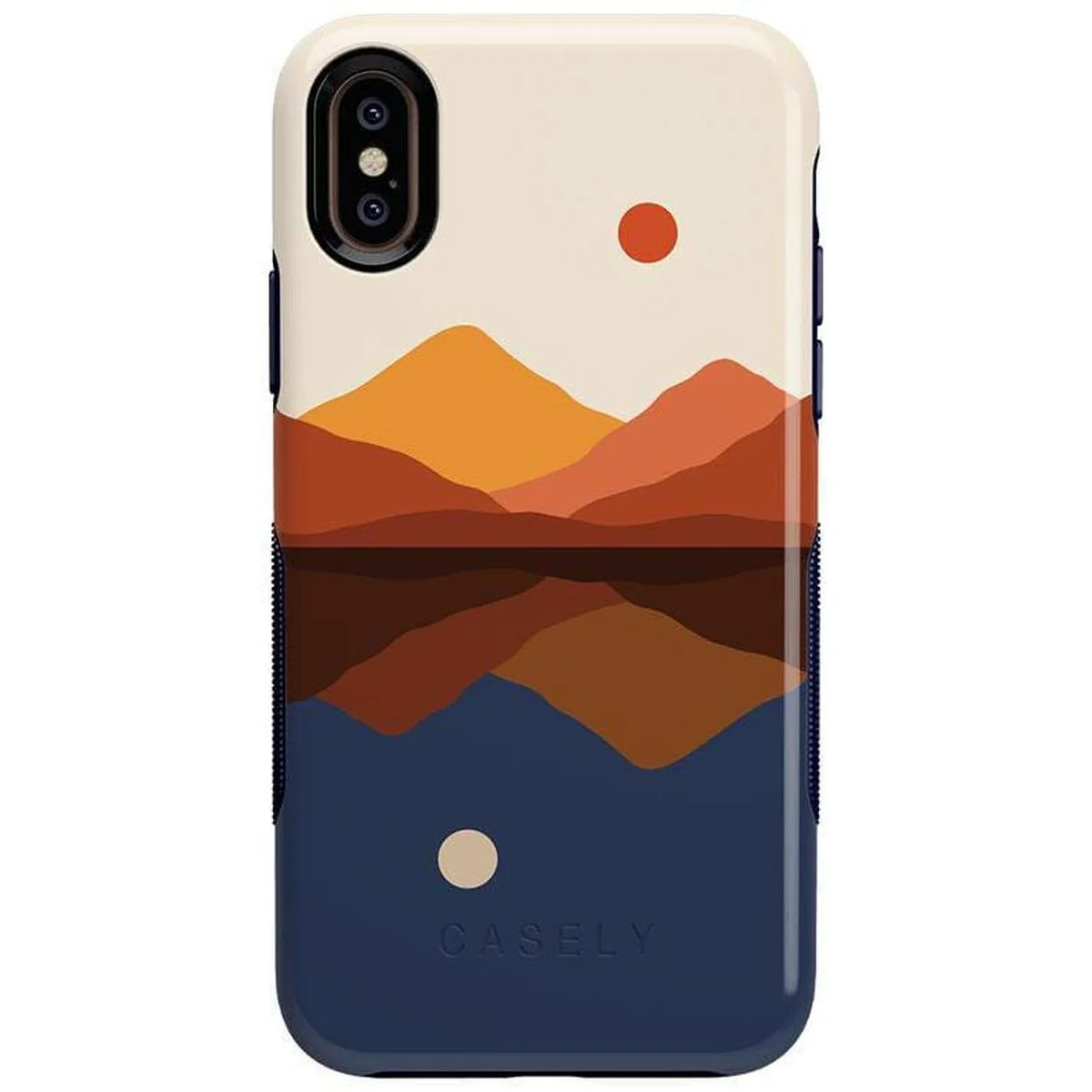 Opposites Attract | Day & Night Colorblock Mountains Case - Image 86