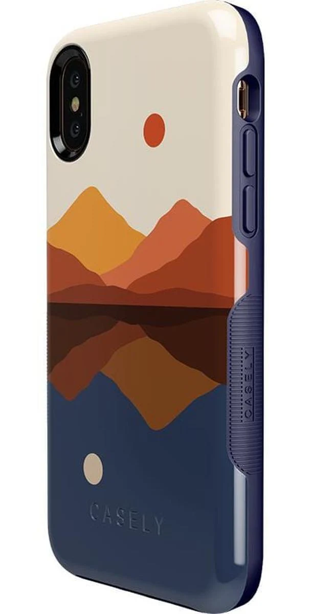 Opposites Attract | Day & Night Colorblock Mountains Case - Image 87