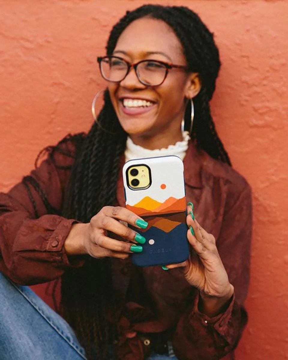 Opposites Attract | Day & Night Colorblock Mountains Case - Image 96