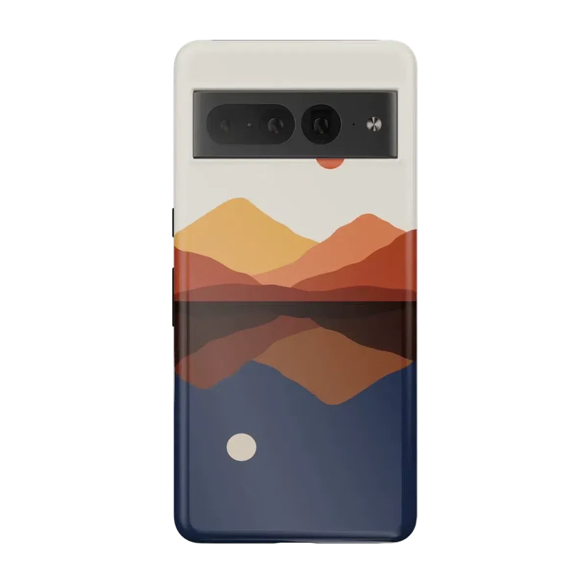 Opposites Attract | Day & Night Colorblock Mountains Google Pixel Case - Image 10