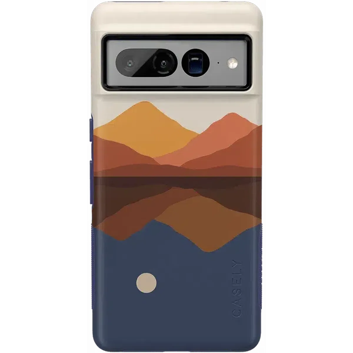Opposites Attract | Day & Night Colorblock Mountains Google Pixel Case - Image 10