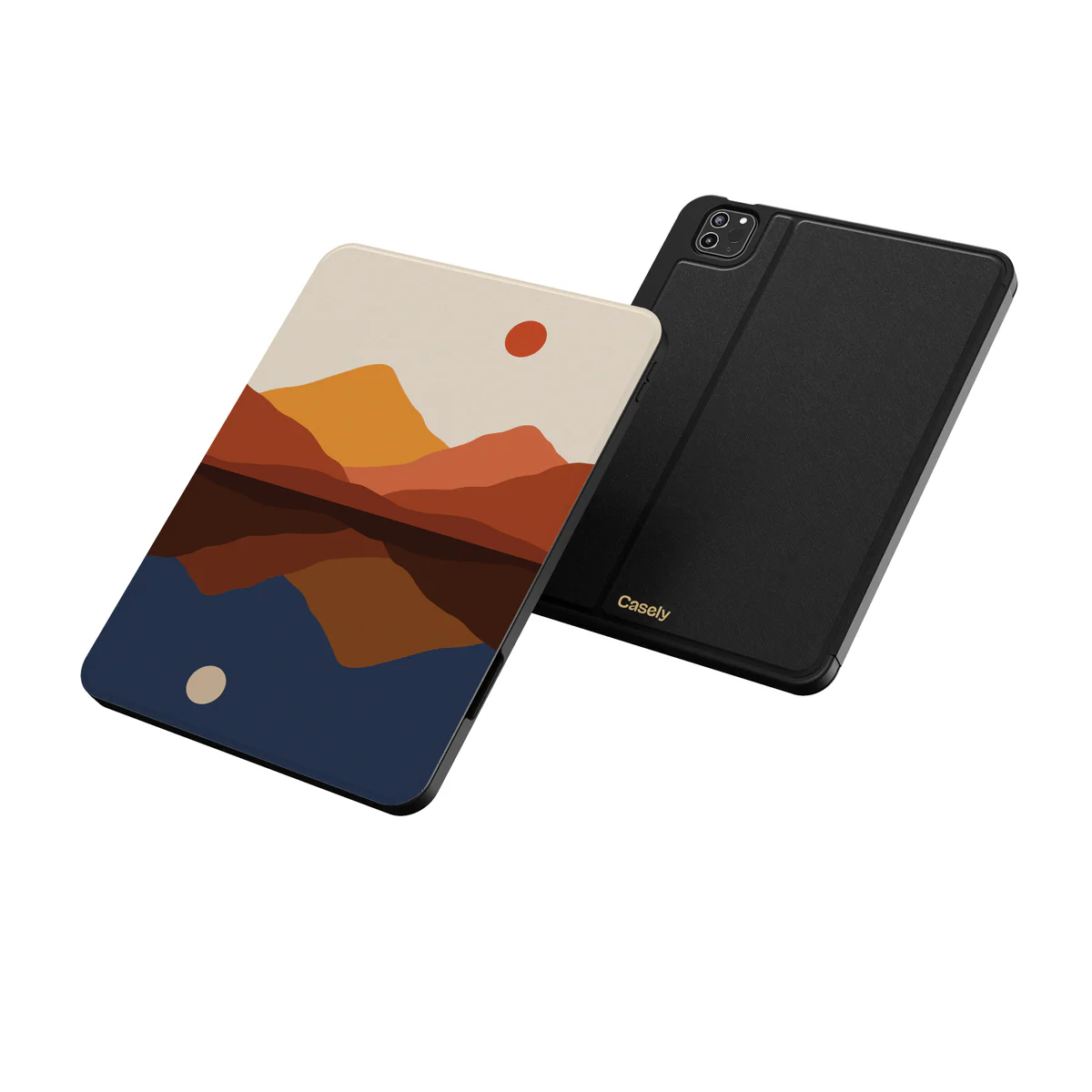 Opposites Attract | Day & Night Colorblock Mountains iPad Case - Image 10