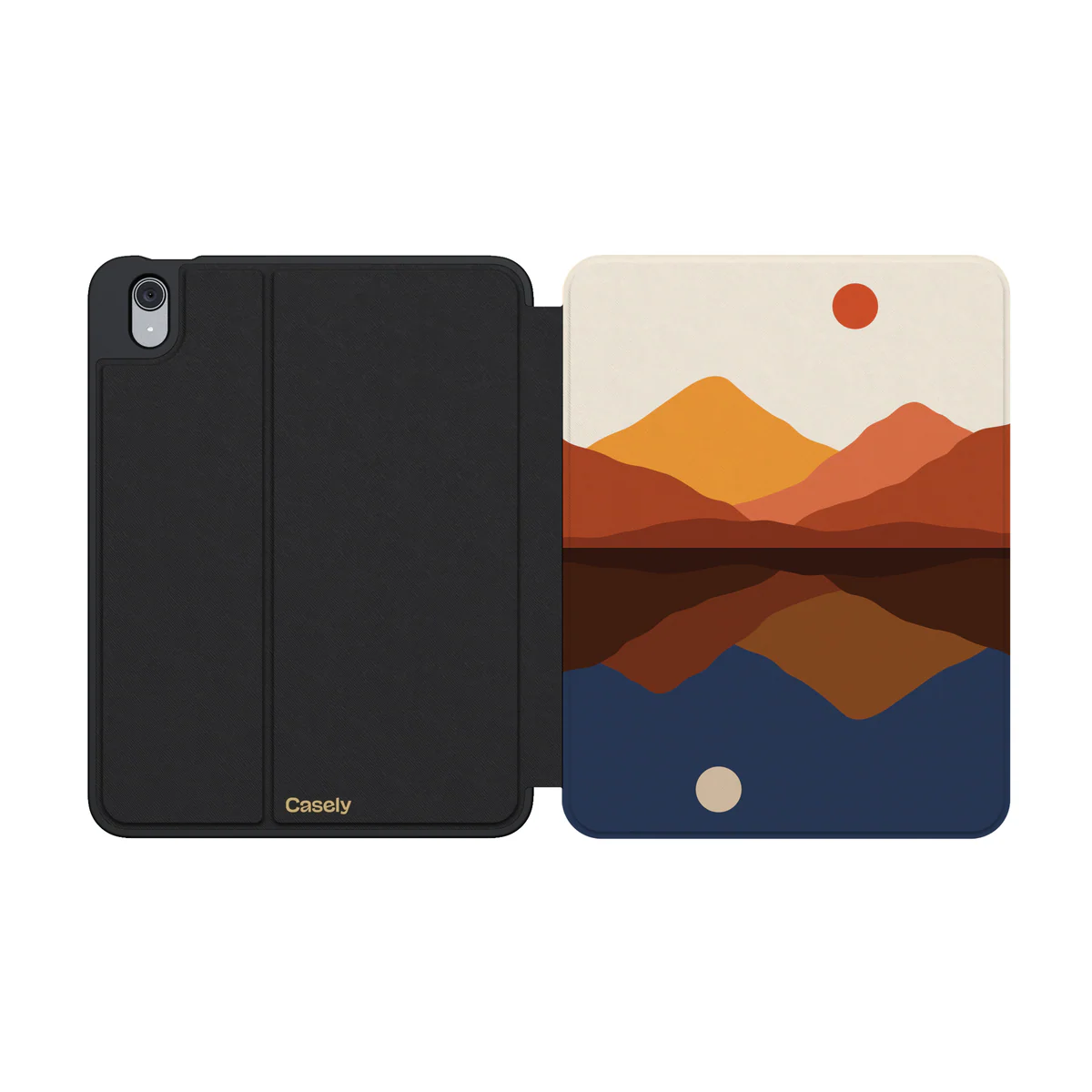 Opposites Attract | Day & Night Colorblock Mountains iPad Case - Image 39